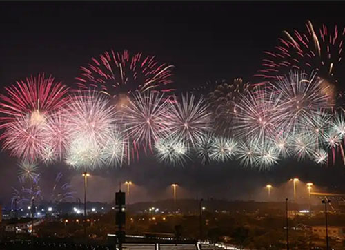 泸水市焰火晚会